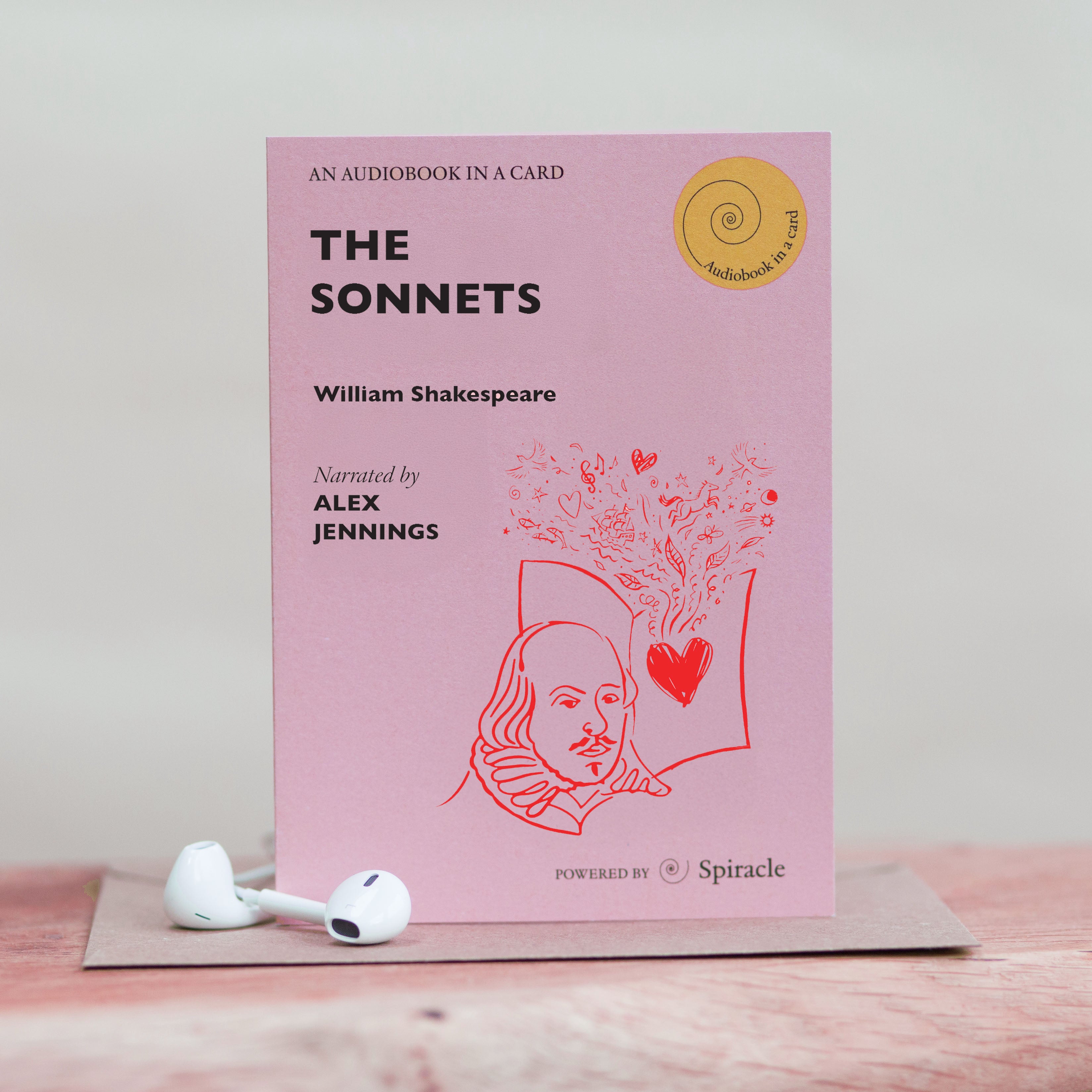 Shakespeare's Sonnets – Audiobook in a Card