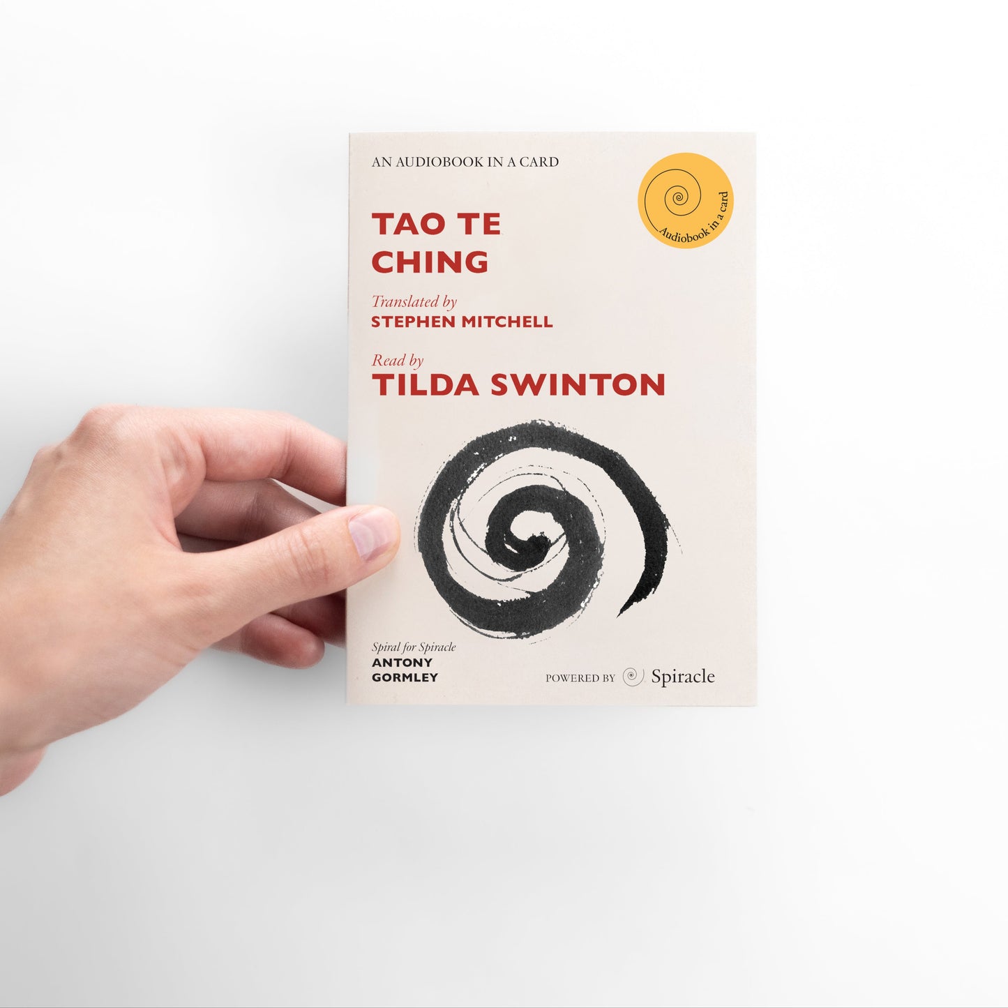 Tao Te Ching Read Audiobook in a Card read by Tilda Swinton