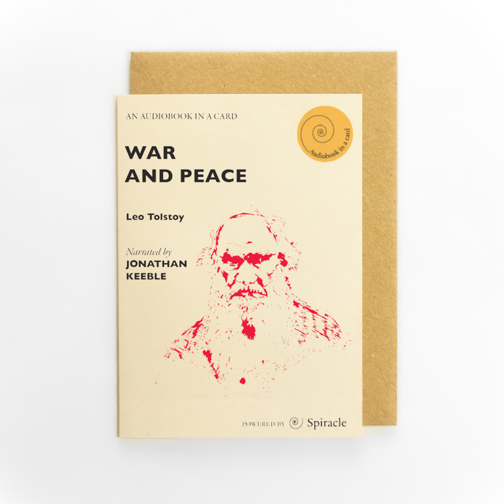 War and Peace Audiobook in a Card