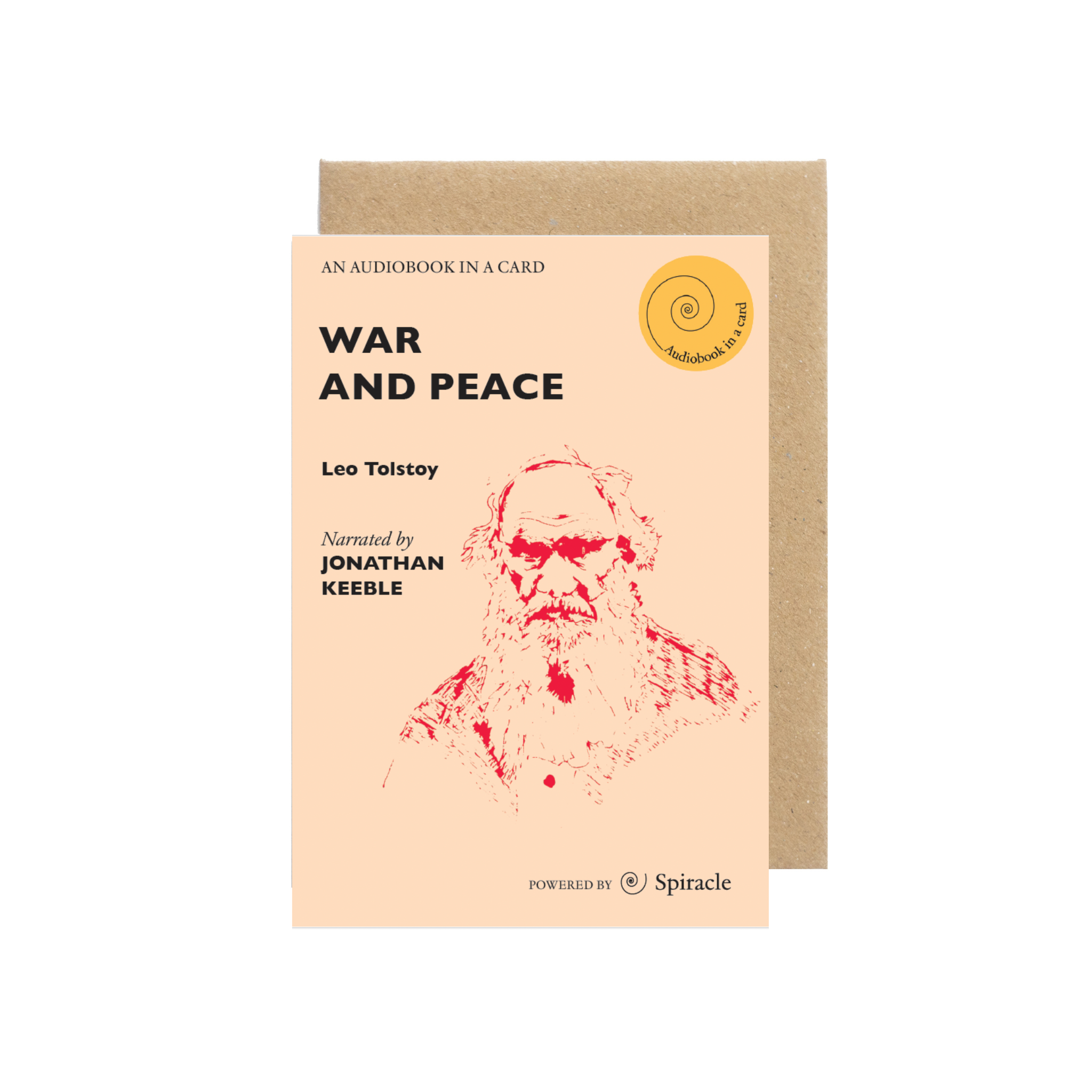 War and Peace Audiobook in a Card