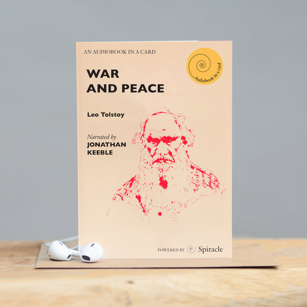 War and Peace Audiobook in a Card